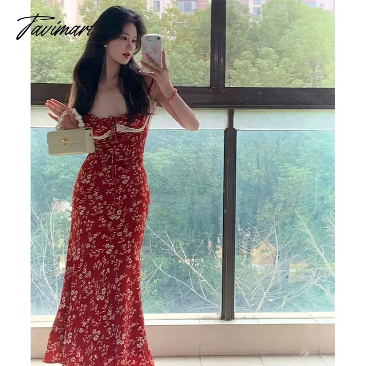 Tavimart - Sexy Dress Wedding Party Vestido Vintage Dresses Woman Clothes For Women Birthday Midi