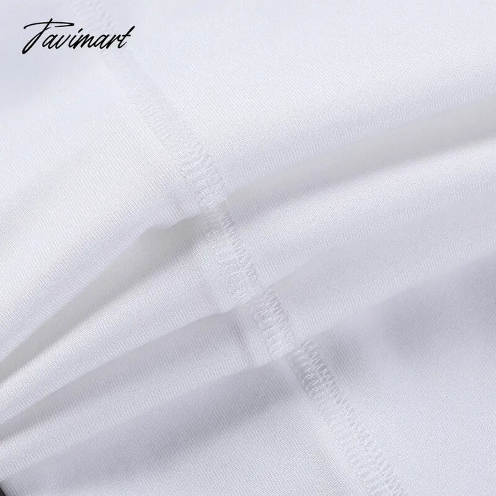 Tavimart Skinny Sport Jumpsuit Women Casual White Long Sleeve Bodycon One Pieces Sexy Club Outfits