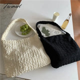 Tavimart Soft Cloud Shoulder Bag Large Cloth Clutch Tote Polyester Fiber Handbag Messenger Bags For