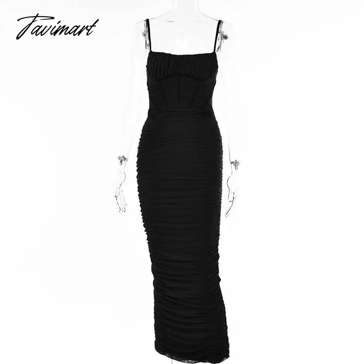 Tavimart Solid Skinny Ruched Pencil Dresses Women Elegant Sleeveless B – tavimart Tavimart Solid Skinny Ruched Pencil Dresses Women Elegant Sleeveless B – tavimart