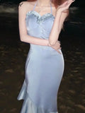 Tavimart Summer Glitter Elegant Dress Women Designer Ruffle Flounce Midi Female Korean Fashion