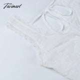 Tavimart Summer Women Tank Tops Camisole Lace Up Sleeveless Flower Print Sexy Short Crop