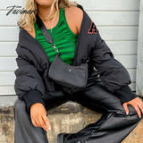 Tavimart Winter Cotton Padded Thick Outerwear Leisure Zipper Street Women Jacket Women’s Parka