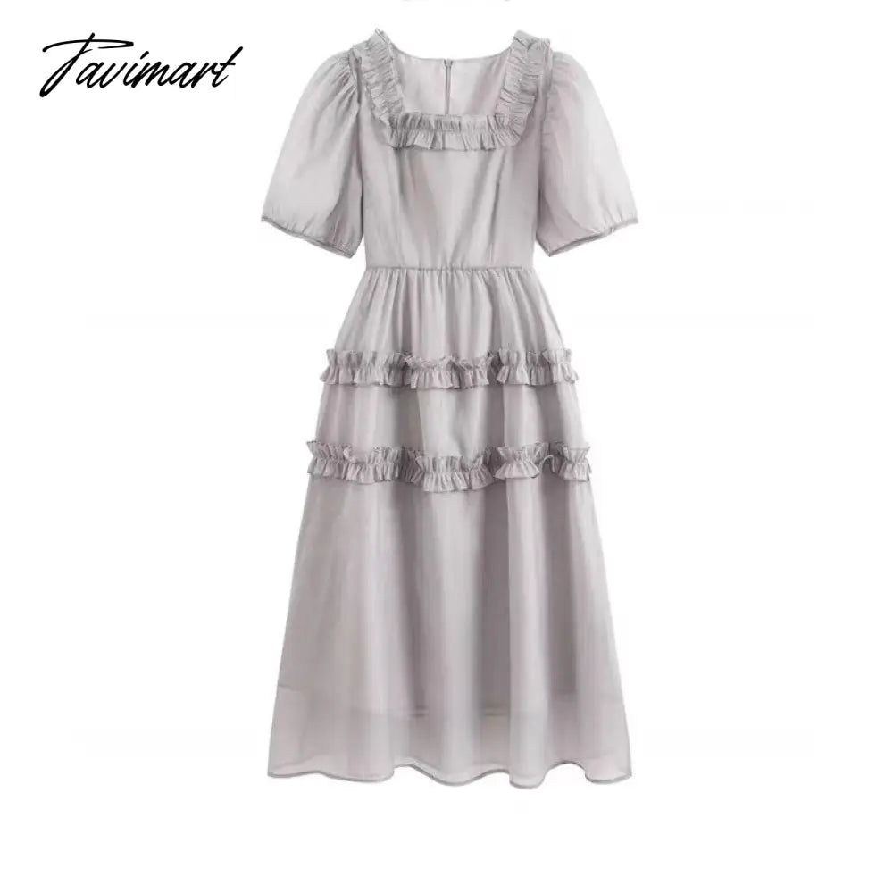 Tavimart Woman Beach Party One Piece Dress Korean Casual Slim Vintage tavimart Tavimart Woman Beach Party One Piece Dress Korean Casual Slim Vintage tavimart