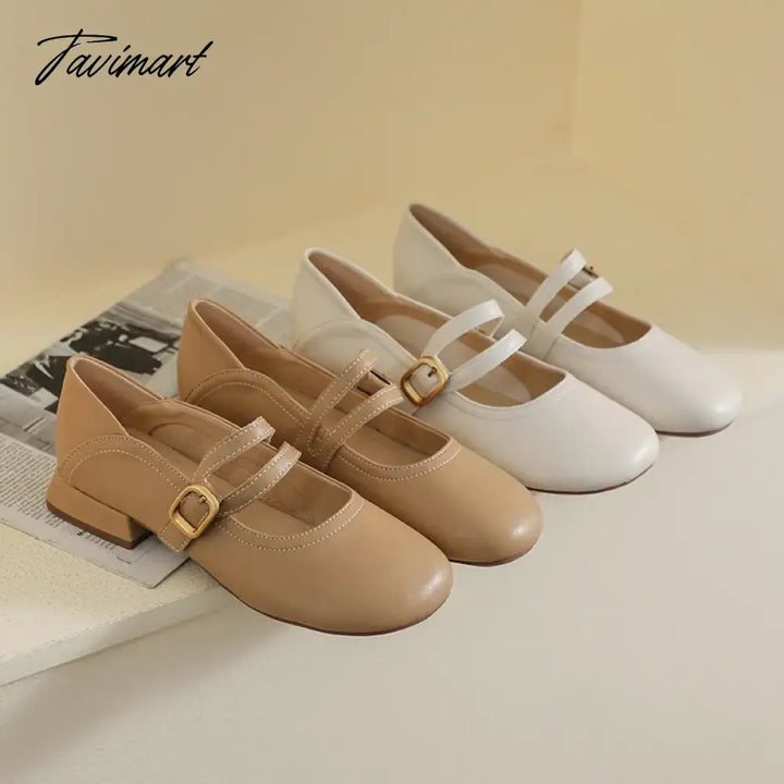 Tavimart - Woman Mary Jane Shoes Fashion Brand Design Work Office And Banquet Spring Autumn Casual