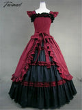 Tavimart Women Adult Medieval Renaissance Victorian Dress Costume Halloween Party Gothic Lolita