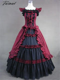 Tavimart Women Adult Medieval Renaissance Victorian Dress Costume Halloween Party Gothic Lolita Cosplay Ball Gown Dresses