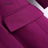 Tavimart Women Chic Fashion Double - Fabric Playsuits Vintage Square Collar Three Quarter Pleated