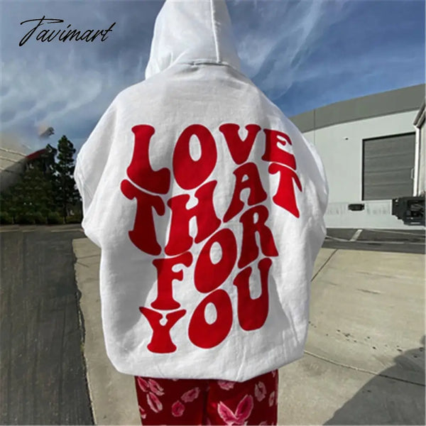 Tavimart Women Coats Hoodie Y2K Street Sweatshirt Vintage Winter Clothes Sweatwear Tumblr Cotton