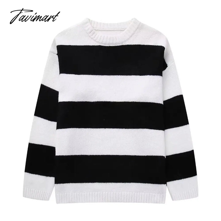 Tavimart Women’s Solid O-Neck Pullover Sweaters Autumn Winter Long Sleeve Knitted Jumpers