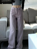 Tavimart Y2K Low Waist Wide Jeans High Street Women’s Pants Pink Baggy Streetwear Female Clothing